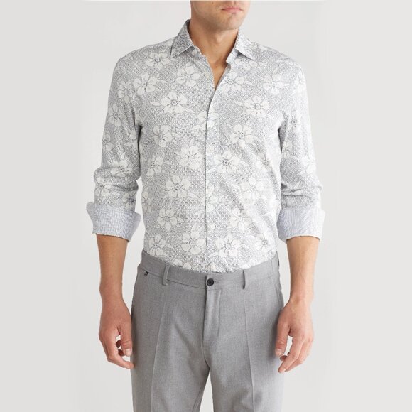 NWT Ted Baker Roxwel Shirt Size 16L Slim